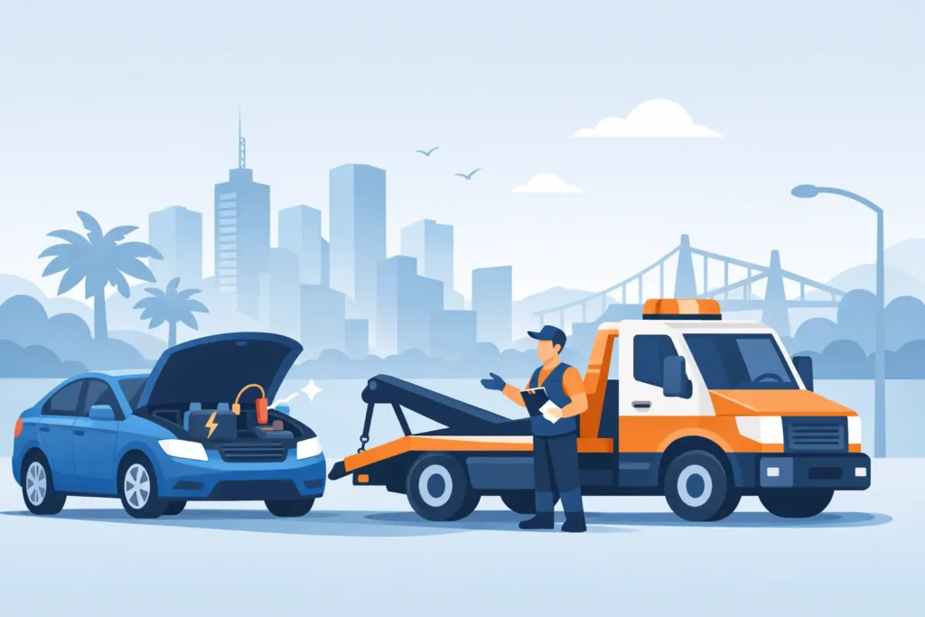 Dead Battery Towing Service in Melbourne