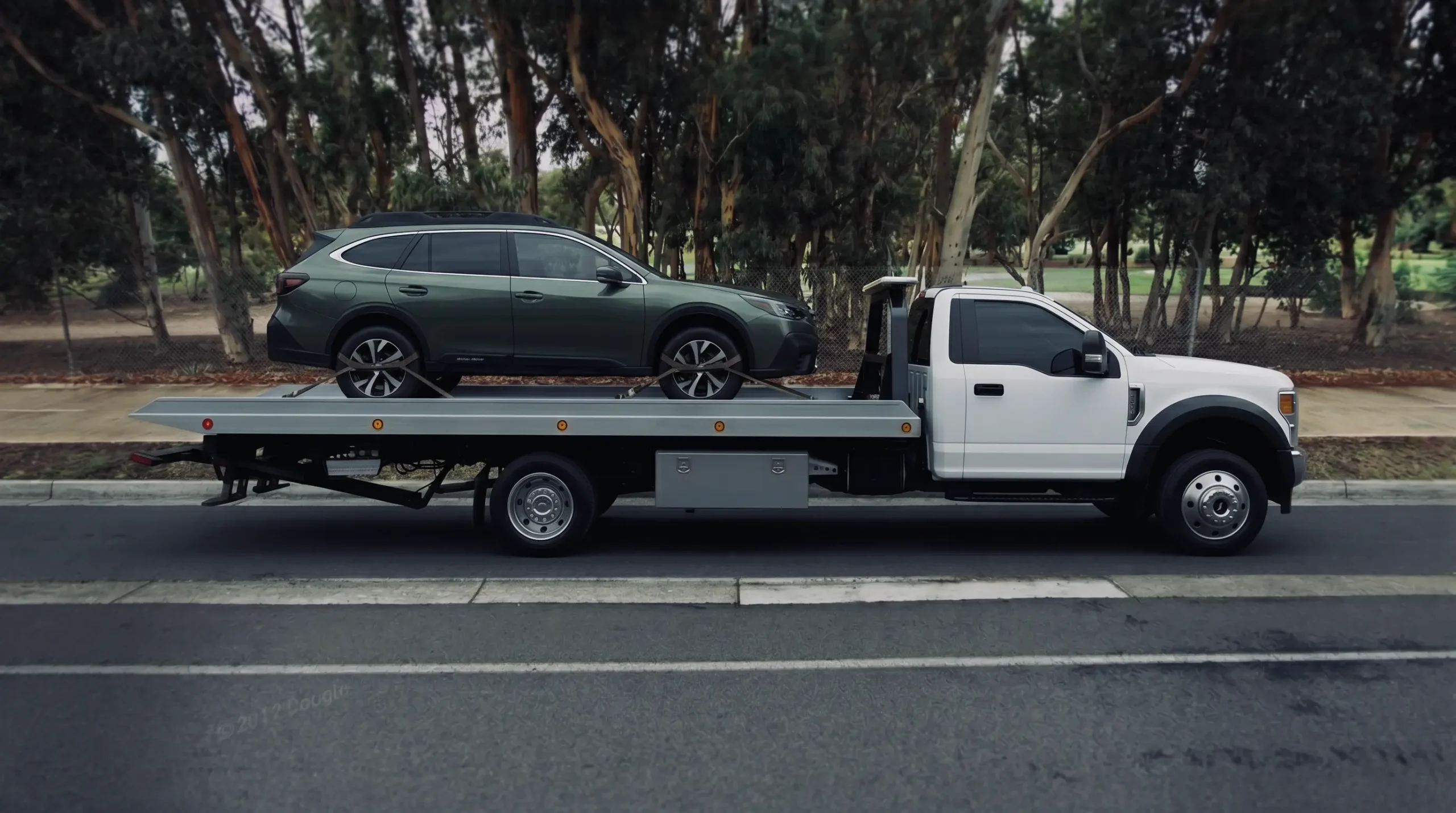 Car breakdown loaded in tow truck in Glenroy