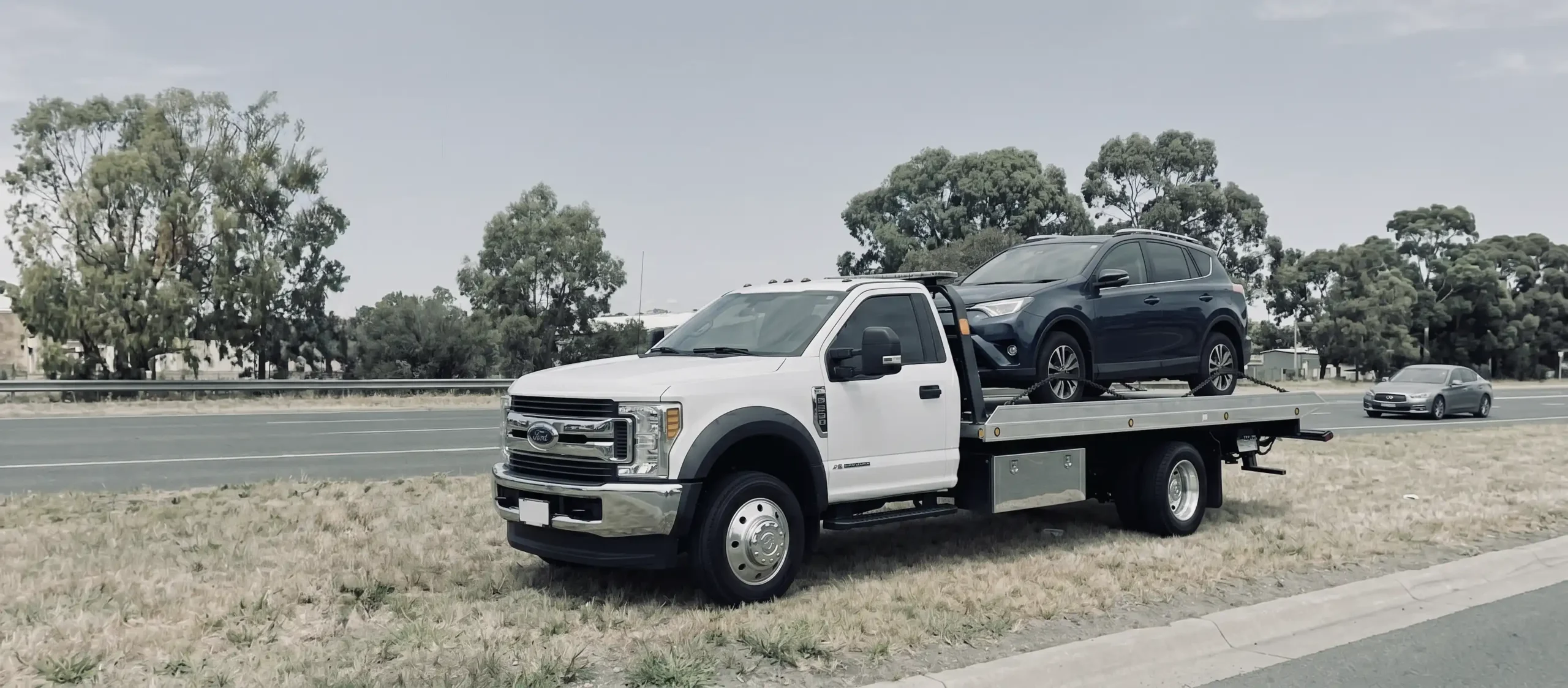 Car breakdown loaded in tow truck in Thomastown