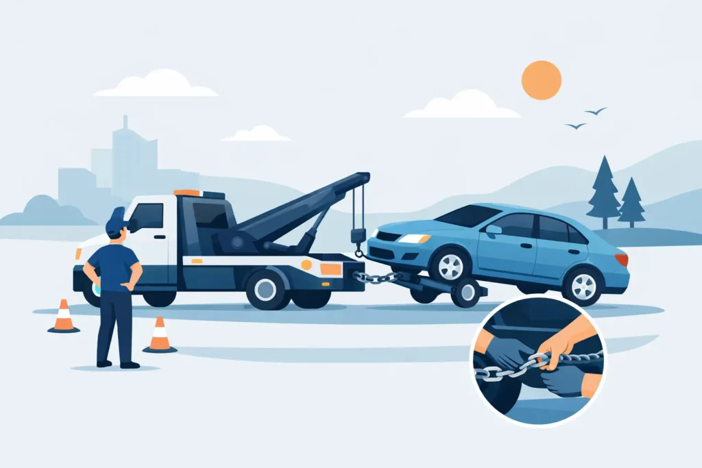 How to Tow Non Running Car Safely