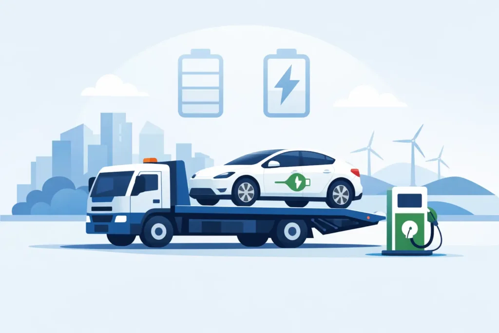 Is Flatbed Towing Safer for EVs?