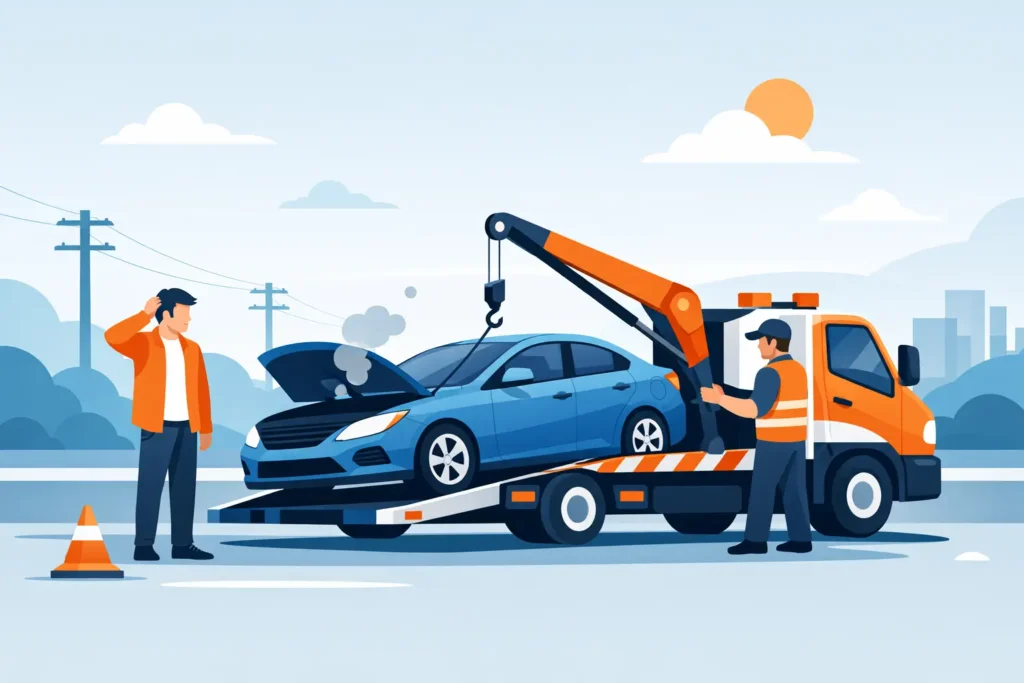 How Breakdown Towing Works When Your Car Stops