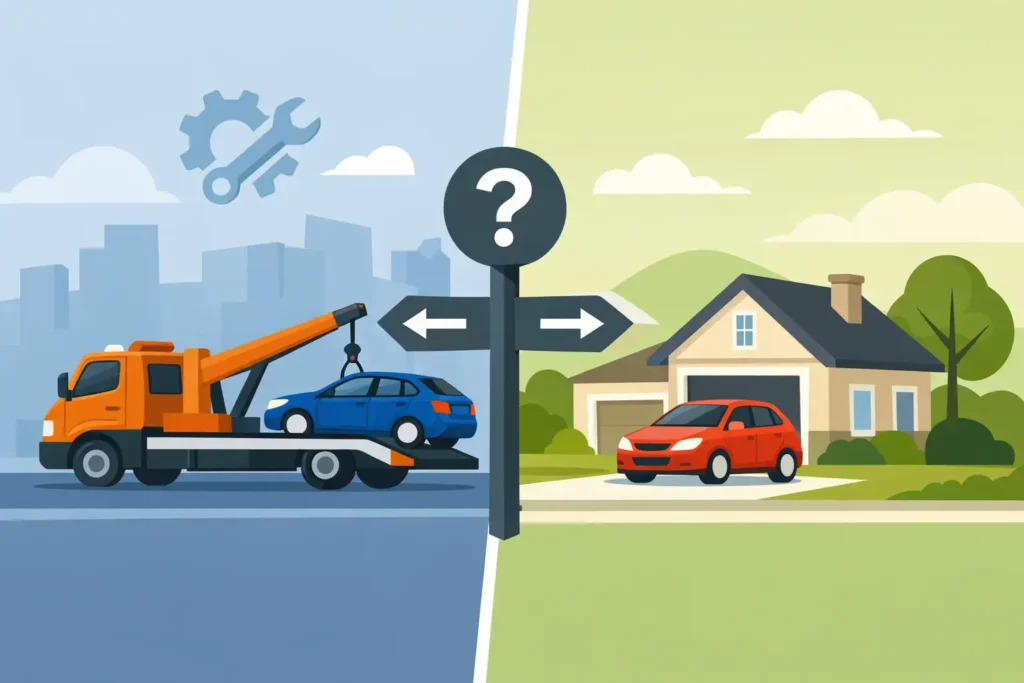 Tow to Mechanic or Home? Make the Right Call