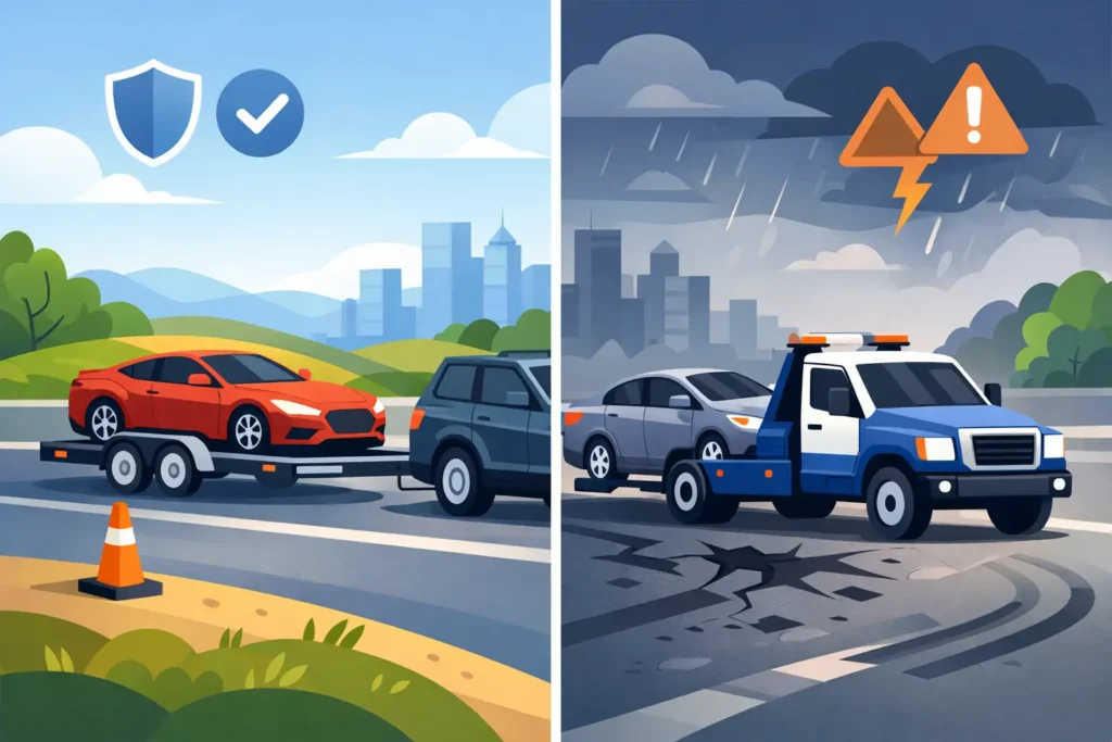 Car Trailer vs Tow Truck: Which Is Safer?