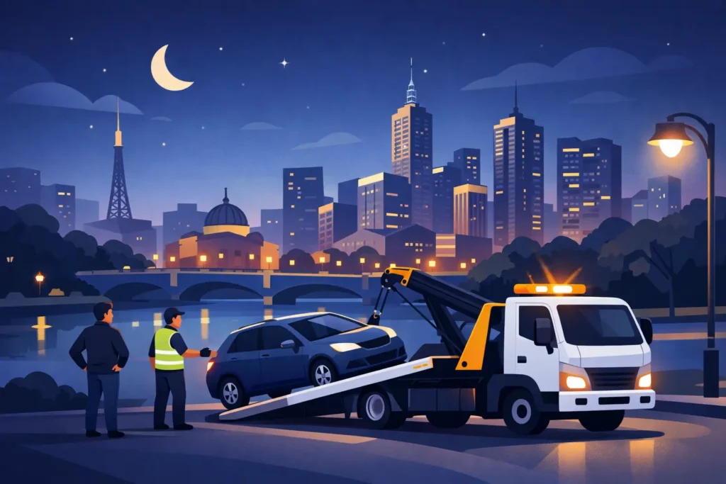 Melbourne Nighttime Towing Guide for Drivers